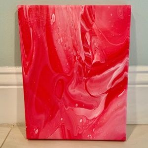 Acrylic paint canvas acrylic pouring art painting